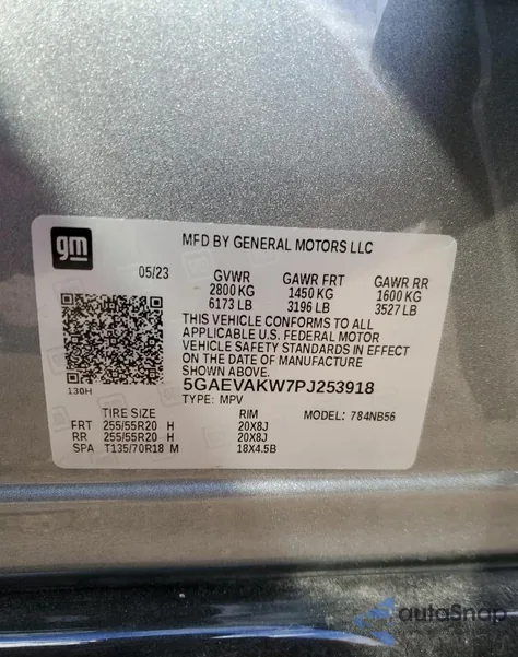 2023 Buick Enclave Essence from USA, damaged, VIN 5GAEVAKW7PJ253918